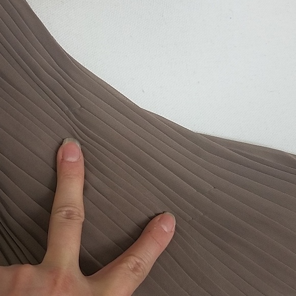 Eliza J Gold One Shoulder Dress Size 12 - Picture 7 of 8